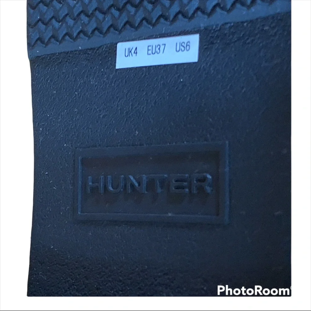 Hunter Women's Black Tall Rain Boots - Picture 6 of 8